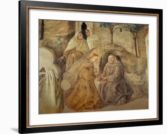 The Reform of the Carmelite Rule, Detail of Four Carmelite Friars, C.1422-Fra Filippo Lippi-Framed Giclee Print