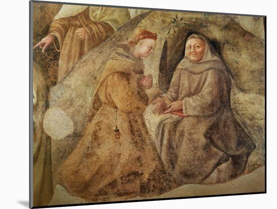 The Reform of the Carmelite Rule, Detail of Two Carmelite Friars, C.1422-Fra Filippo Lippi-Mounted Giclee Print