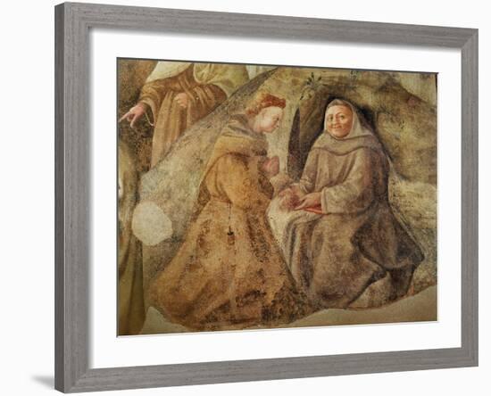 The Reform of the Carmelite Rule, Detail of Two Carmelite Friars, C.1422-Fra Filippo Lippi-Framed Giclee Print