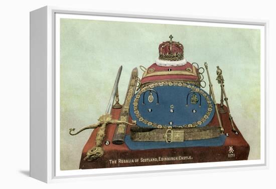 The Regalia of Scotland, Edinburgh Castle, 19th or 20th Century-null-Framed Premier Image Canvas