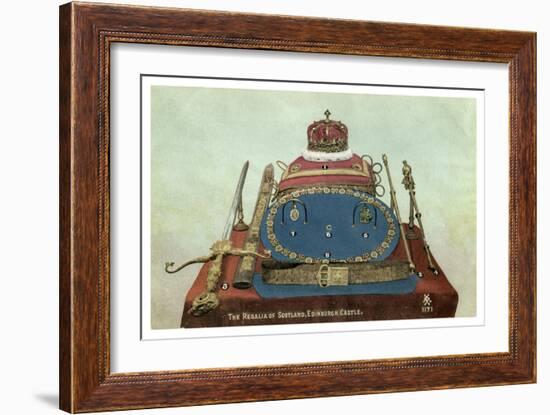 The Regalia of Scotland, Edinburgh Castle, 19th or 20th Century--Framed Giclee Print