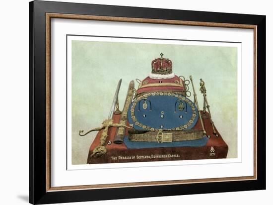 The Regalia of Scotland, Edinburgh Castle, 19th or 20th Century--Framed Giclee Print