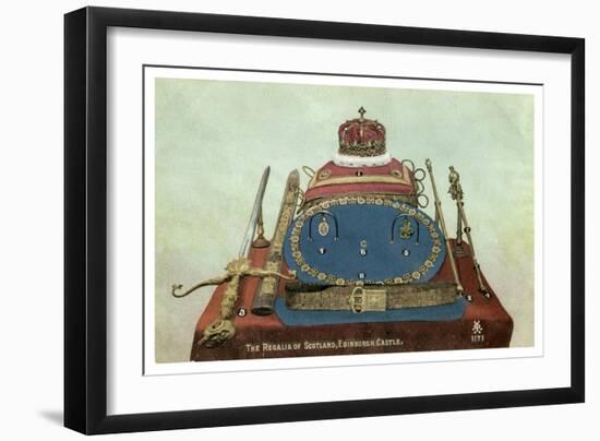 The Regalia of Scotland, Edinburgh Castle, 19th or 20th Century-null-Framed Giclee Print