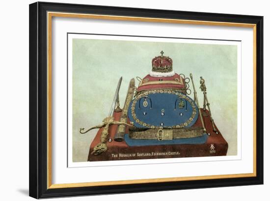 The Regalia of Scotland, Edinburgh Castle, 19th or 20th Century-null-Framed Giclee Print