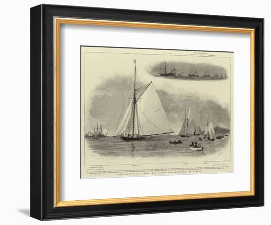 The Regatta at Cannes, the Review and Procession of Yachts-William Lionel Wyllie-Framed Giclee Print