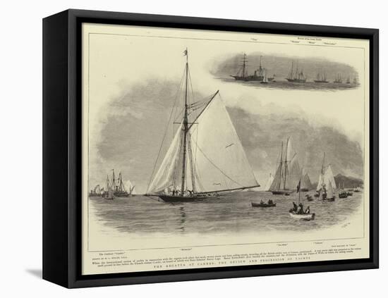 The Regatta at Cannes, the Review and Procession of Yachts-William Lionel Wyllie-Framed Premier Image Canvas