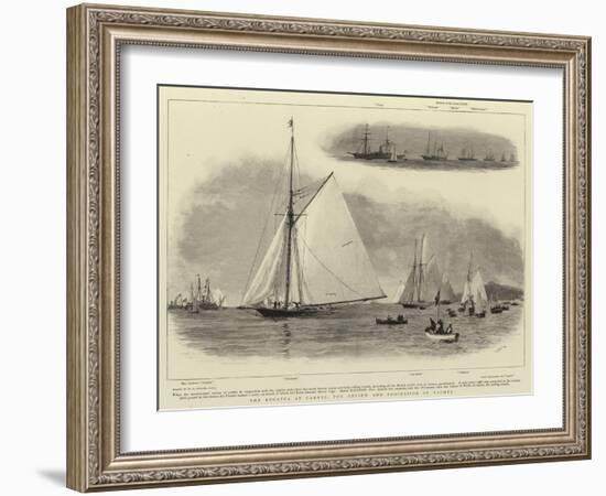 The Regatta at Cannes, the Review and Procession of Yachts-William Lionel Wyllie-Framed Giclee Print