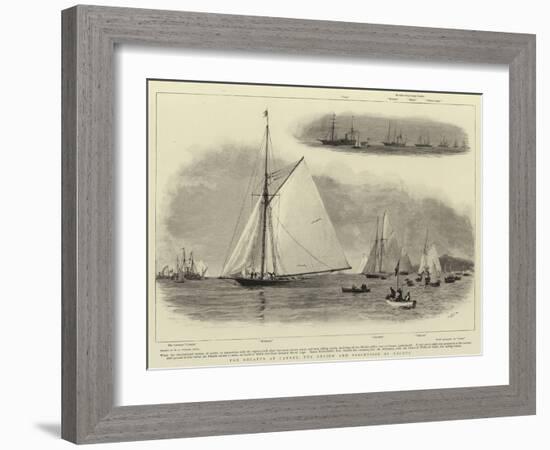 The Regatta at Cannes, the Review and Procession of Yachts-William Lionel Wyllie-Framed Giclee Print