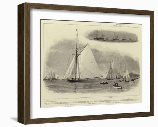 The Regatta at Cannes, the Review and Procession of Yachts-William Lionel Wyllie-Framed Giclee Print