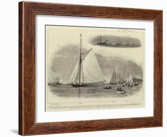 The Regatta at Cannes, the Review and Procession of Yachts-William Lionel Wyllie-Framed Giclee Print