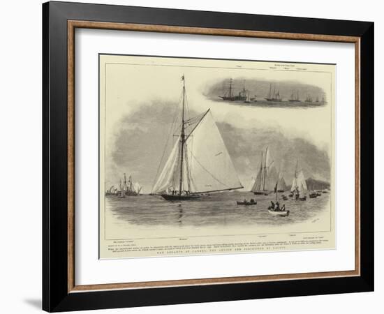 The Regatta at Cannes, the Review and Procession of Yachts-William Lionel Wyllie-Framed Giclee Print