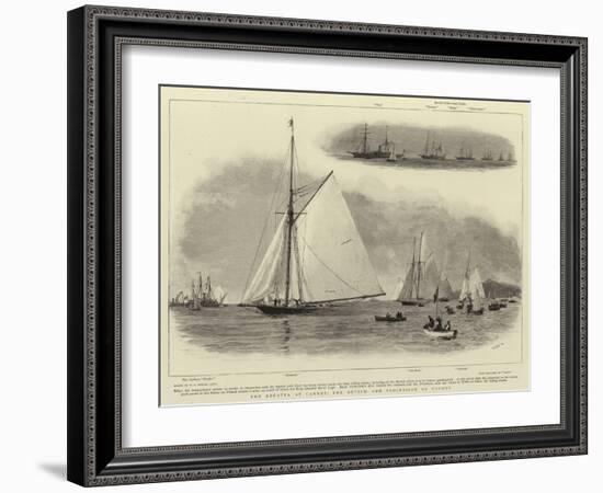 The Regatta at Cannes, the Review and Procession of Yachts-William Lionel Wyllie-Framed Giclee Print