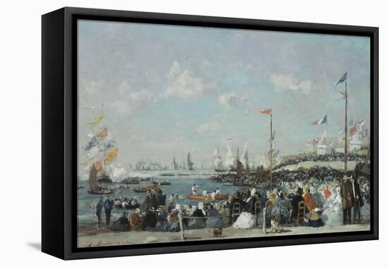 The Regatta at Le Havre, 1869-Eugène Boudin-Framed Premier Image Canvas