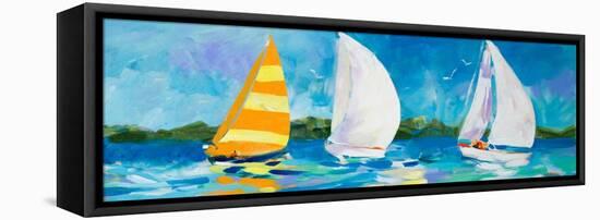 The Regatta II-Jane Slivka-Framed Stretched Canvas