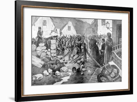 The Regiment Salutes, 1915-null-Framed Giclee Print