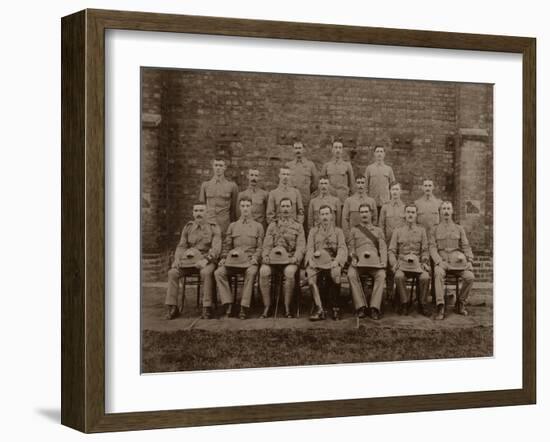 The Regimental Police of the 1st Royal Munster Fusiliers, Rangoon, Burma, 1913-null-Framed Photographic Print