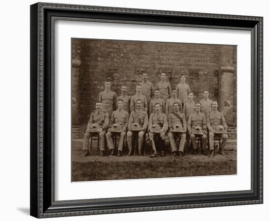 The Regimental Police of the 1st Royal Munster Fusiliers, Rangoon, Burma, 1913-null-Framed Photographic Print