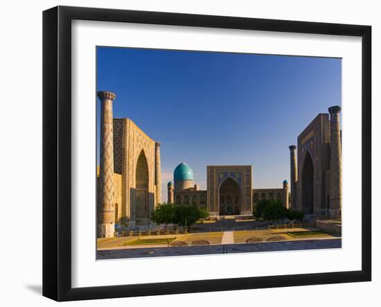 The Registan, Samarkand, Uzbekistan-Michele Falzone-Framed Photographic Print