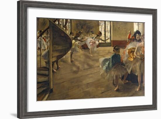 The Rehearsal, C.1877-Edgar Degas-Framed Giclee Print