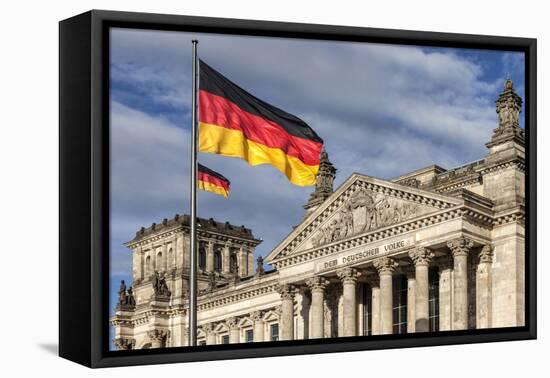 The Reichstag Was Built in 1894 as the German Parliament. Berlin, Germany.-David Bank-Framed Premier Image Canvas