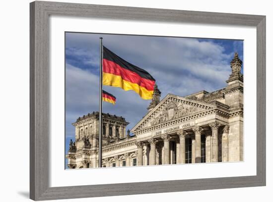 The Reichstag Was Built in 1894 as the German Parliament. Berlin, Germany.-David Bank-Framed Photographic Print