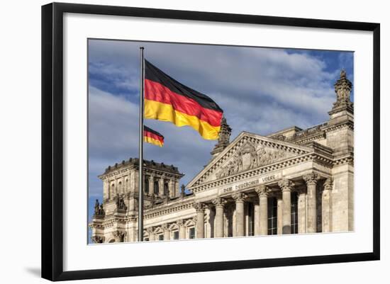 The Reichstag Was Built in 1894 as the German Parliament. Berlin, Germany.-David Bank-Framed Photographic Print