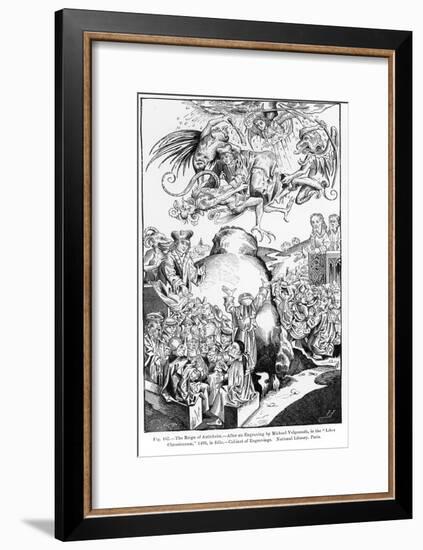 The Reign of Antichrist, from the Liber Chronicarum, Published in 1493-Michael Wolgemut Or Wolgemuth-Framed Giclee Print