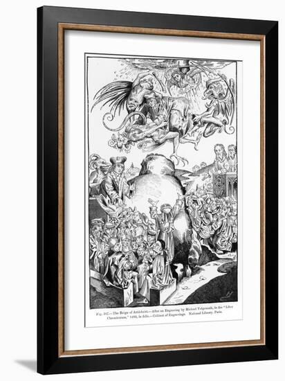 The Reign of Antichrist, from the Liber Chronicarum, Published in 1493-Michael Wolgemut Or Wolgemuth-Framed Giclee Print