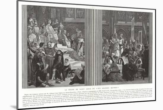 The Reign of Saint Louis, or His Great Works-Alexandre Cabanel-Mounted Giclee Print