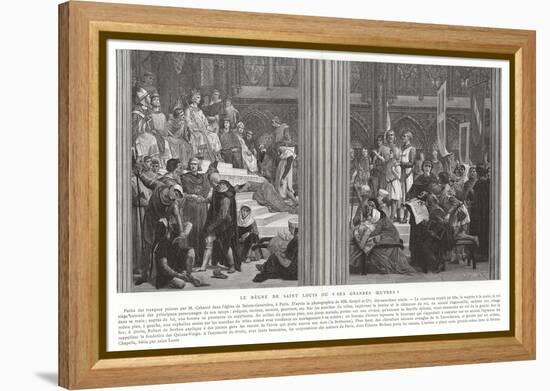 The Reign of Saint Louis, or His Great Works-Alexandre Cabanel-Framed Premier Image Canvas
