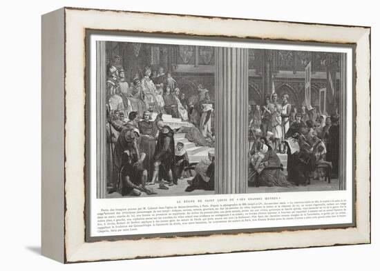 The Reign of Saint Louis, or His Great Works-Alexandre Cabanel-Framed Premier Image Canvas