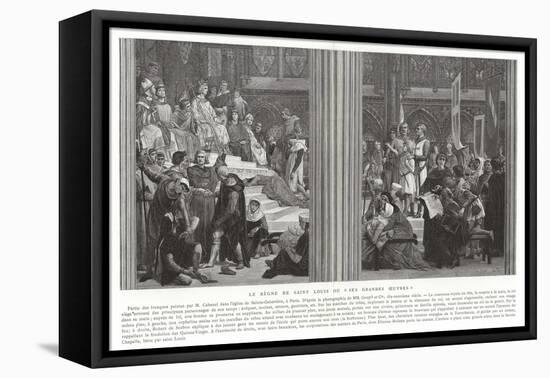 The Reign of Saint Louis, or His Great Works-Alexandre Cabanel-Framed Premier Image Canvas