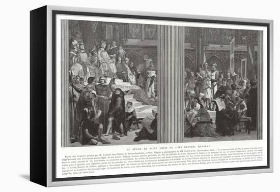 The Reign of Saint Louis, or His Great Works-Alexandre Cabanel-Framed Premier Image Canvas