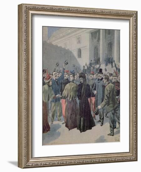 The Reinach Trial, from 'Le Petit Journal', 12th February 1899-Fortune Louis Meaulle-Framed Giclee Print