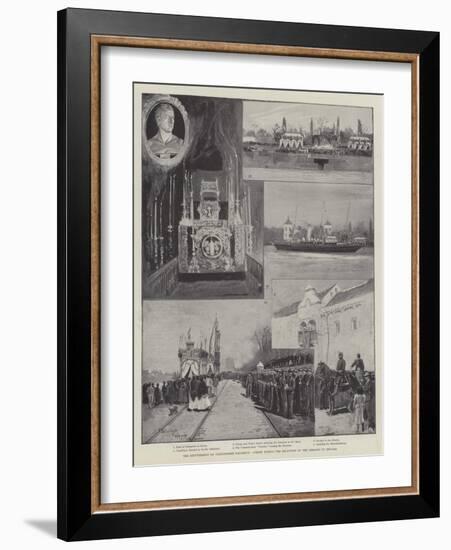 The Reinterment of Christopher Columbus, Scenes During the Reception of the Remains in Seville-Henry Charles Seppings Wright-Framed Giclee Print