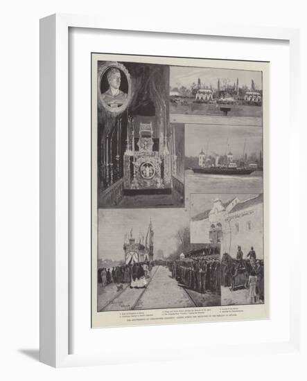 The Reinterment of Christopher Columbus, Scenes During the Reception of the Remains in Seville-Henry Charles Seppings Wright-Framed Giclee Print