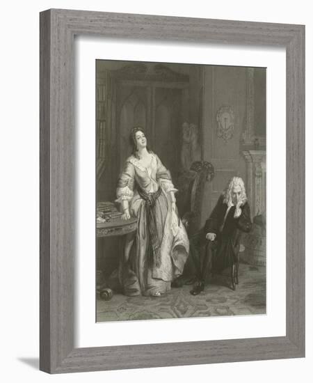 The Rejected Poet-William Powell Frith-Framed Giclee Print