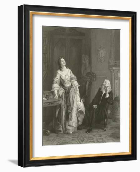 The Rejected Poet-William Powell Frith-Framed Giclee Print