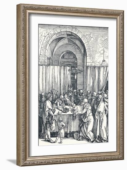 The Rejection of Joachims Offering, 1506-Albrecht Dürer-Framed Giclee Print