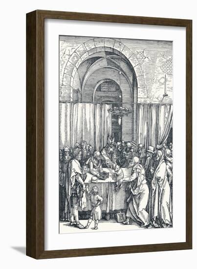 The Rejection of Joachims Offering, 1506-Albrecht Dürer-Framed Giclee Print