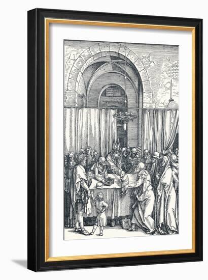 The Rejection of Joachims Offering, 1506-Albrecht Dürer-Framed Giclee Print