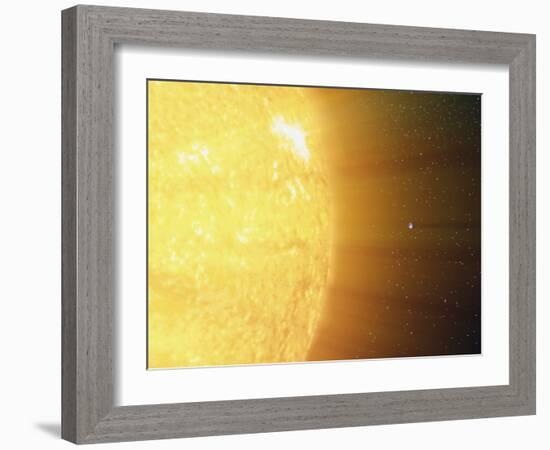 The Relative Sizes of the Sun And the Earth-Stocktrek Images-Framed Photographic Print