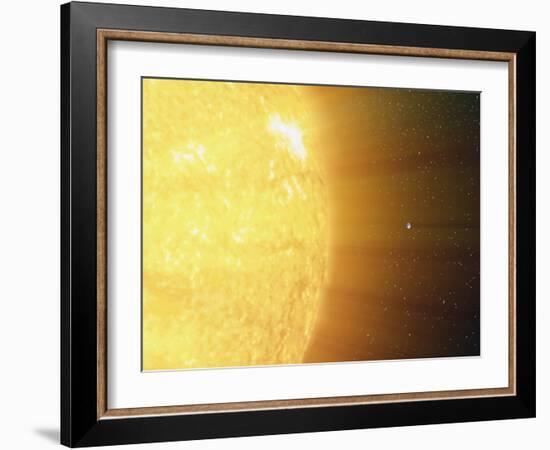 The Relative Sizes of the Sun And the Earth-Stocktrek Images-Framed Photographic Print