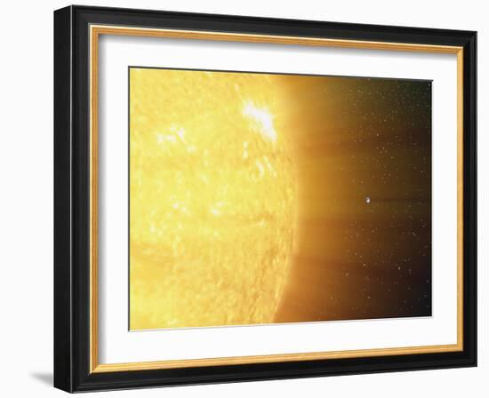 The Relative Sizes of the Sun And the Earth-Stocktrek Images-Framed Photographic Print
