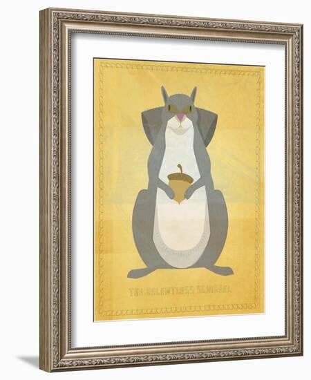 The Relentless Squirrel-John W Golden-Framed Giclee Print