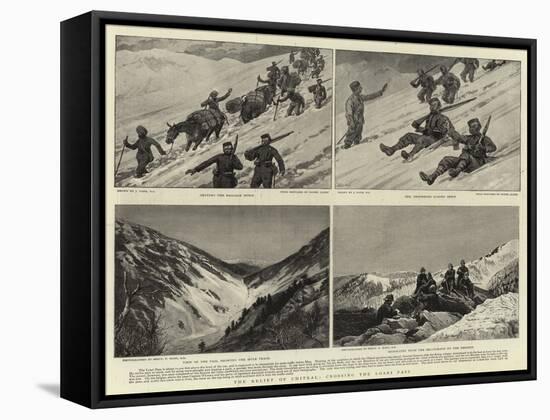 The Relief of Chitral, Crossing the Loari Pass-Joseph Nash-Framed Premier Image Canvas