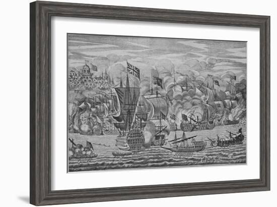 'The Relief of Gibraltar', c1710-Unknown-Framed Giclee Print