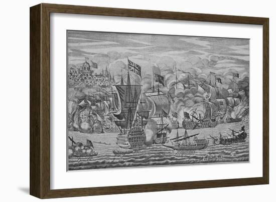 'The Relief of Gibraltar', c1710-Unknown-Framed Giclee Print