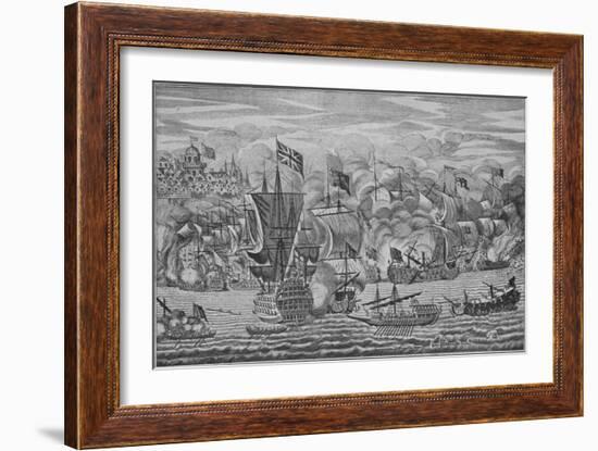 'The Relief of Gibraltar', c1710-Unknown-Framed Giclee Print