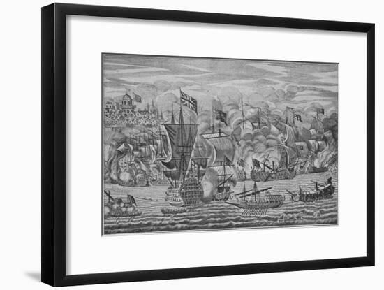 'The Relief of Gibraltar', c1710-Unknown-Framed Giclee Print